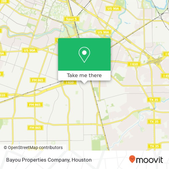 Mapa de Bayou Properties Company