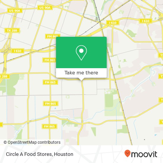 Circle A Food Stores map