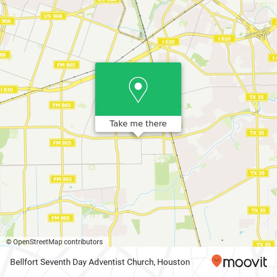 Mapa de Bellfort Seventh Day Adventist Church