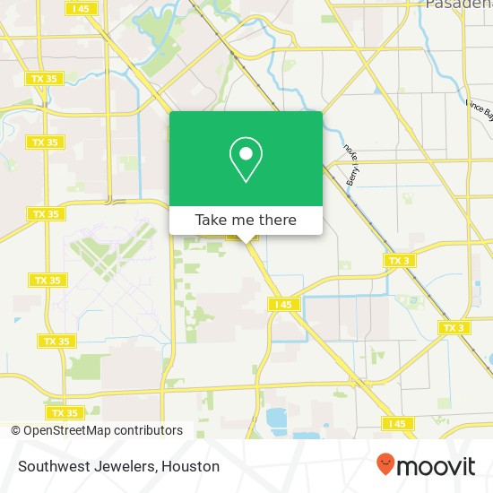 Southwest Jewelers map