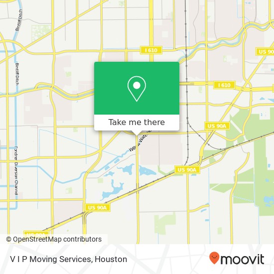 Mapa de V I P Moving Services