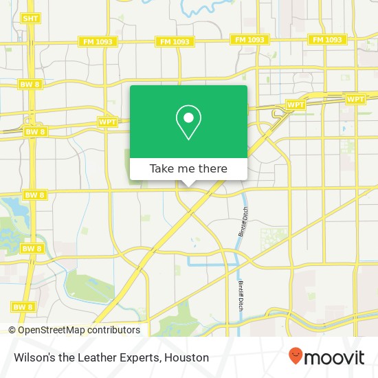 Wilson's the Leather Experts map