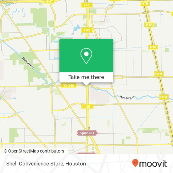 Shell Convenience Store map