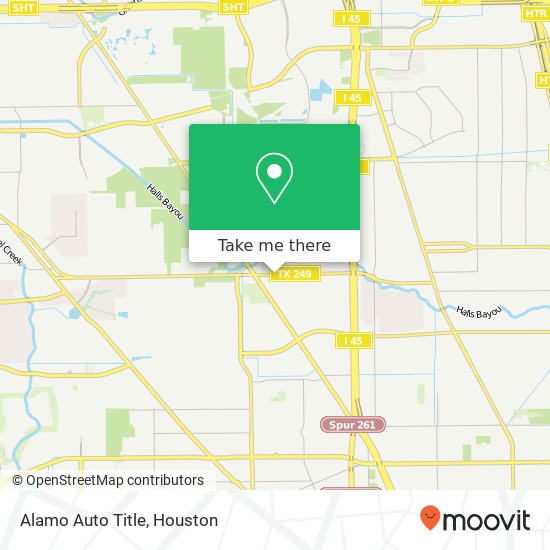 Alamo Auto Title map