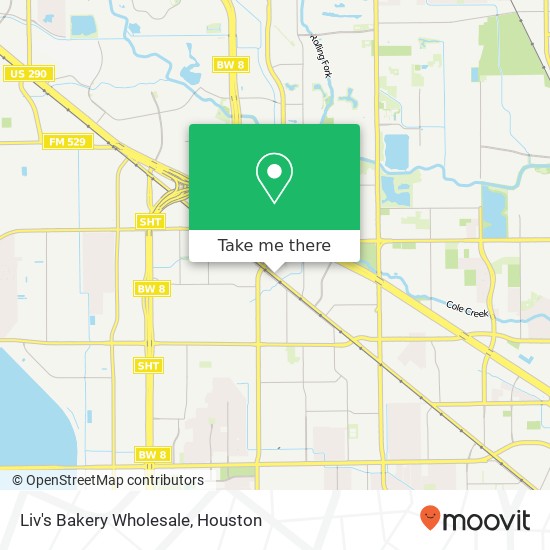 Liv's Bakery Wholesale map