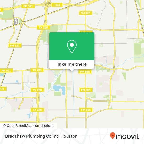 Mapa de Bradshaw Plumbing Co Inc