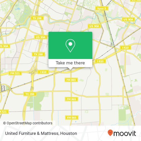 United Furniture & Mattress map