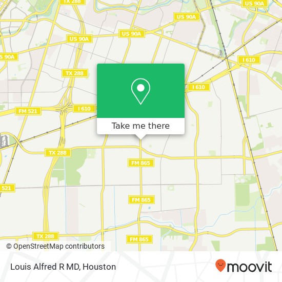 Louis Alfred R MD map