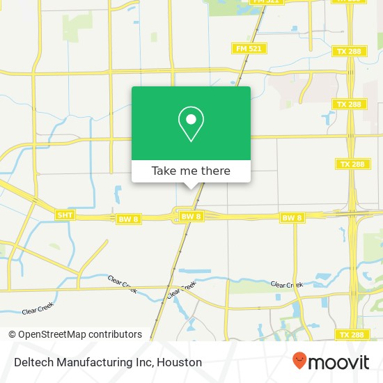 Deltech Manufacturing Inc map