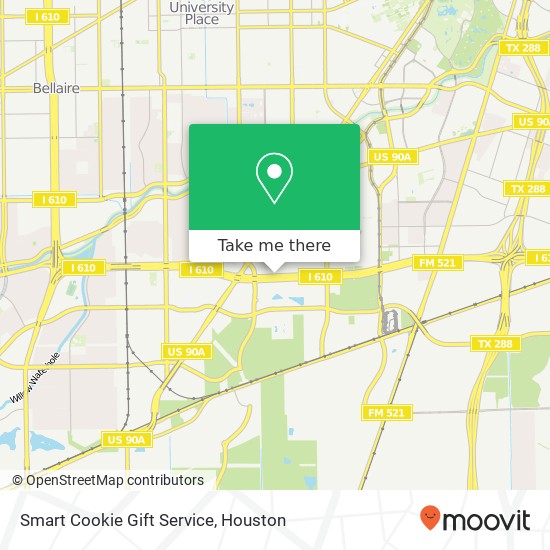 Mapa de Smart Cookie Gift Service