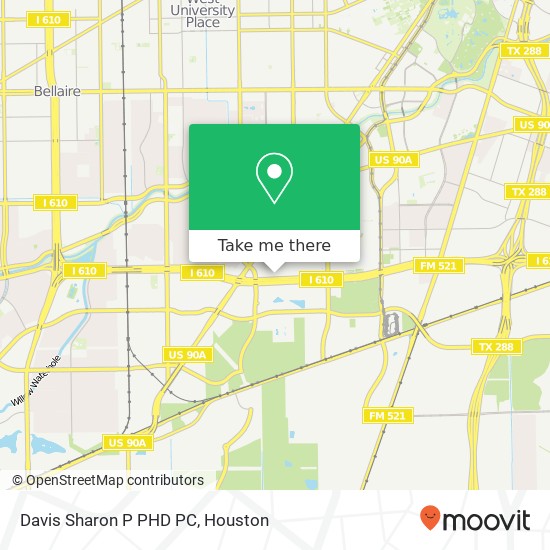 Davis Sharon P PHD PC map