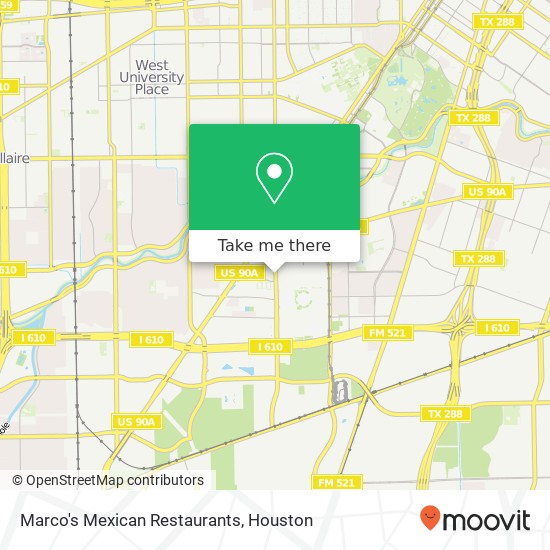 Mapa de Marco's Mexican Restaurants