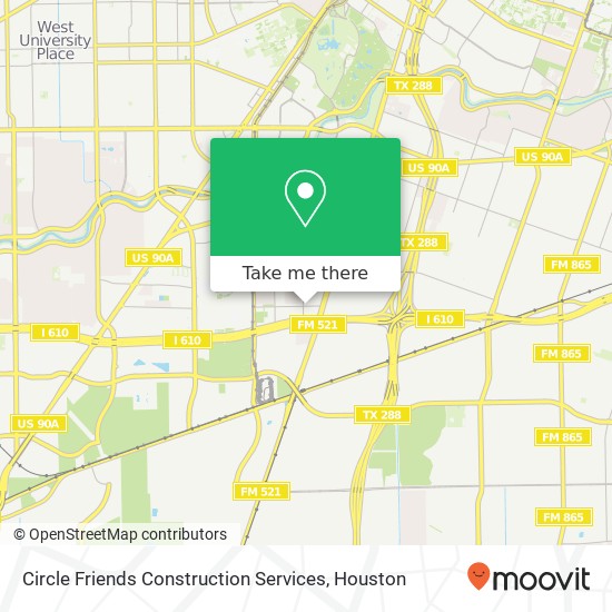 Mapa de Circle Friends Construction Services