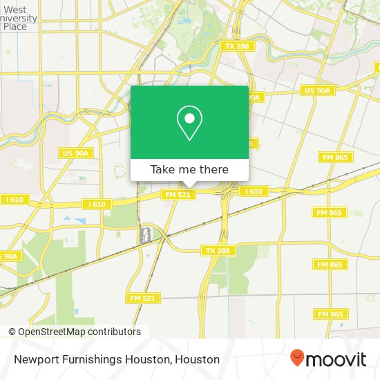 Mapa de Newport Furnishings Houston