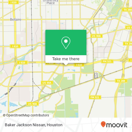 Mapa de Baker Jackson Nissan