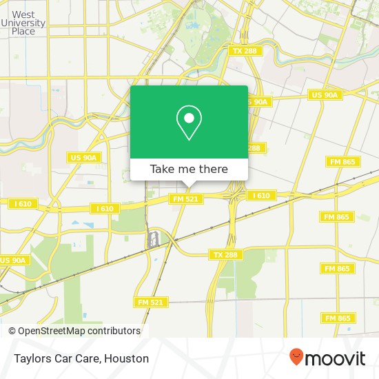 Taylors Car Care map