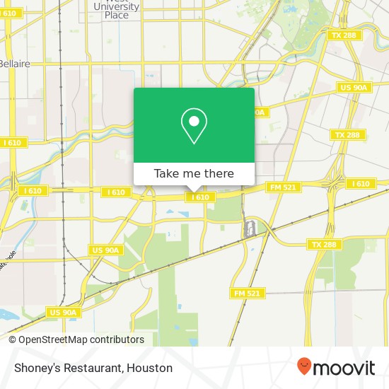 Shoney's Restaurant map