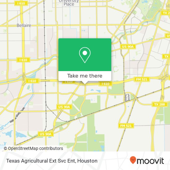 Texas Agricultural Ext Svc Ent map