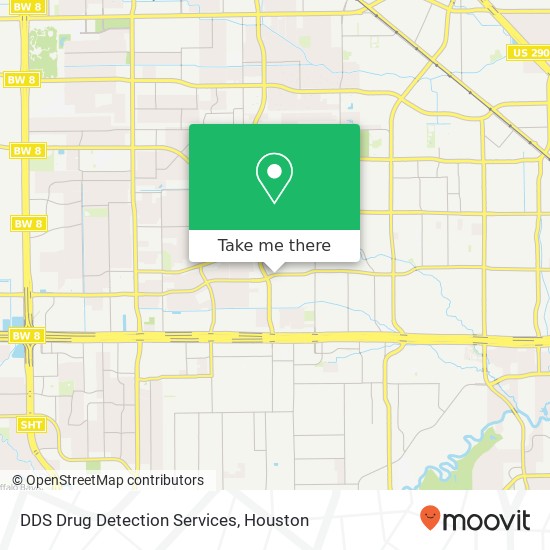 Mapa de DDS Drug Detection Services