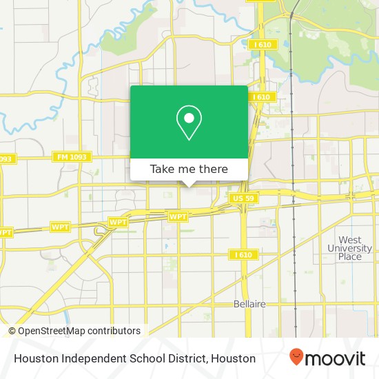 Mapa de Houston Independent School District