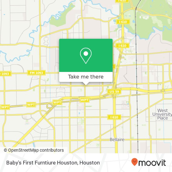 Mapa de Baby's First Furntiure Houston