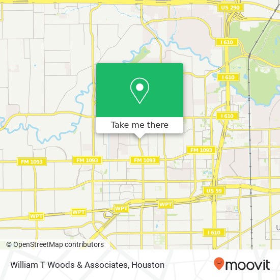 Mapa de William T Woods & Associates