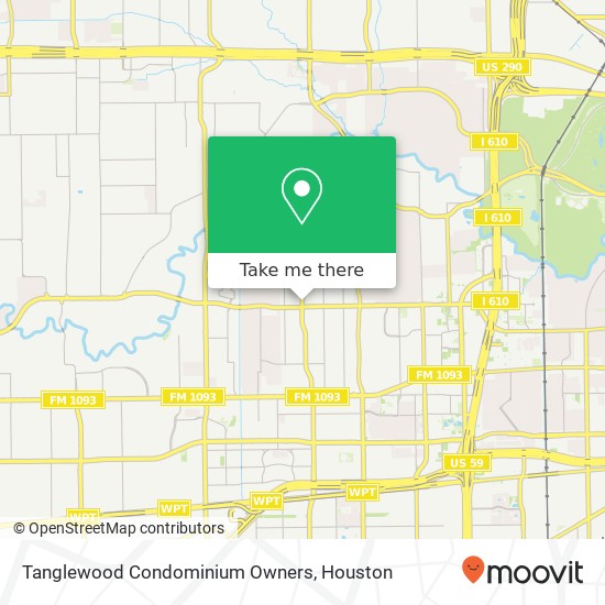 Tanglewood Condominium Owners map