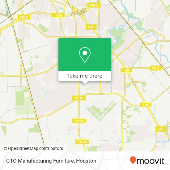 GTO Manufacturing Furniture map