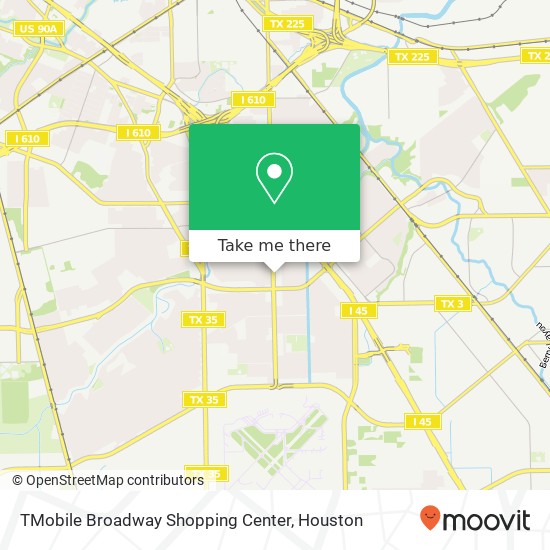 TMobile Broadway Shopping Center map