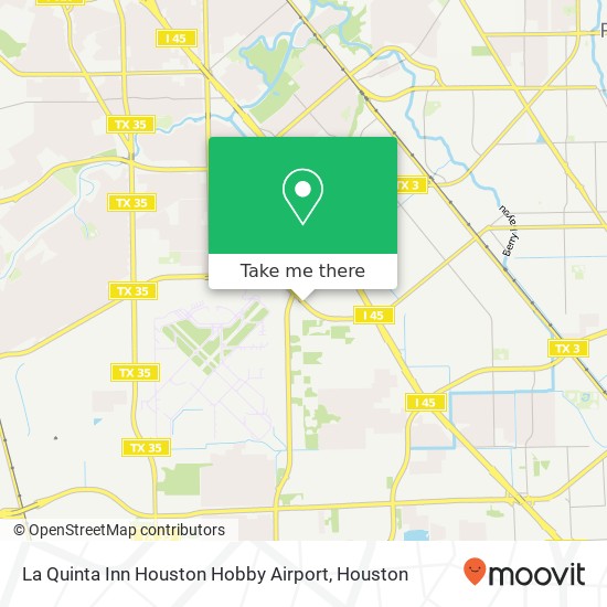 Mapa de La Quinta Inn Houston Hobby Airport