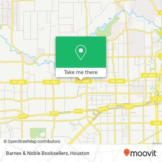 Mapa de Barnes & Noble Booksellers