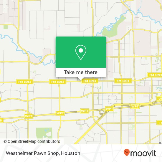 Westheimer Pawn Shop map