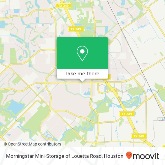 Morningstar Mini-Storage of Louetta Road map