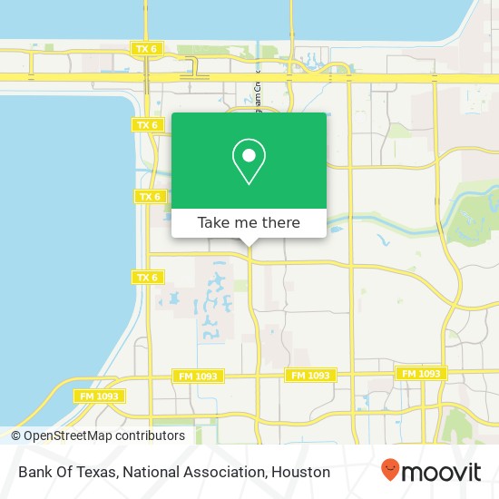 Bank Of Texas, National Association map