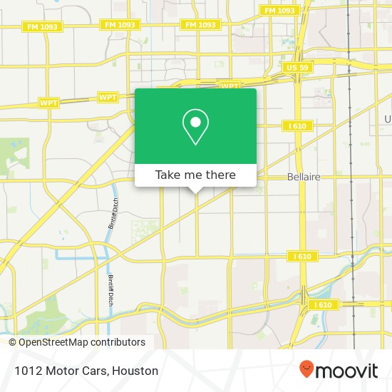 1012 Motor Cars map