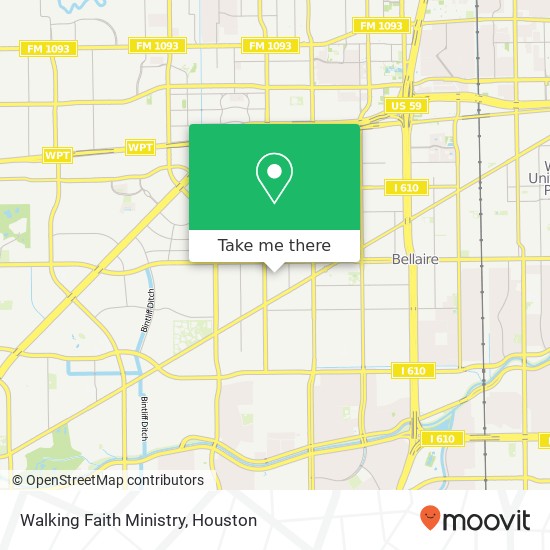 Walking Faith Ministry map