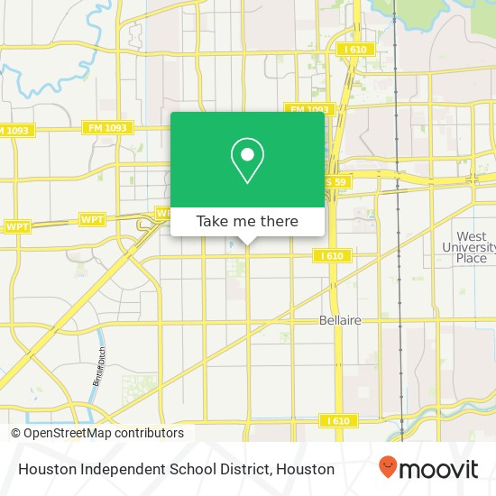 Mapa de Houston Independent School District