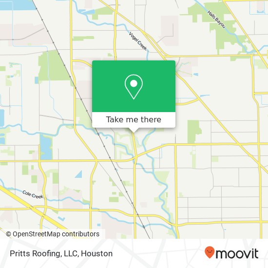 Pritts Roofing, LLC map