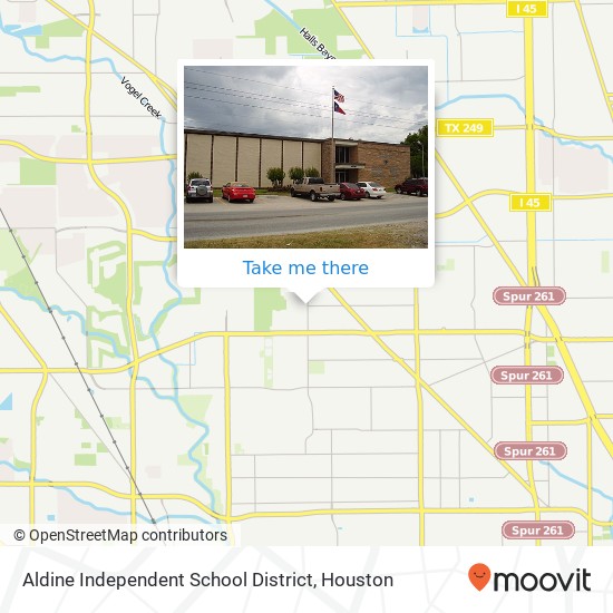 Aldine Independent School District map
