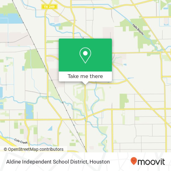 Mapa de Aldine Independent School District