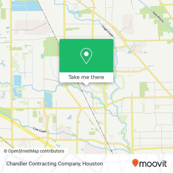 Chandler Contracting Company map