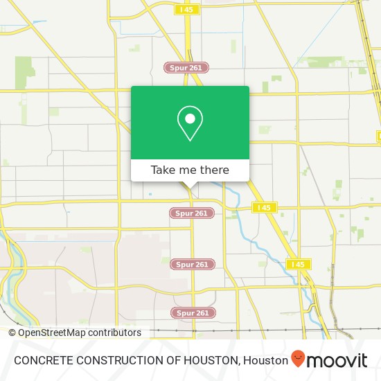 Mapa de CONCRETE CONSTRUCTION OF HOUSTON