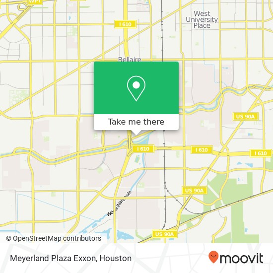 Meyerland Plaza Exxon map