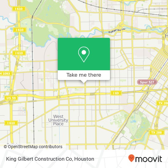 Mapa de King Gilbert Construction Co