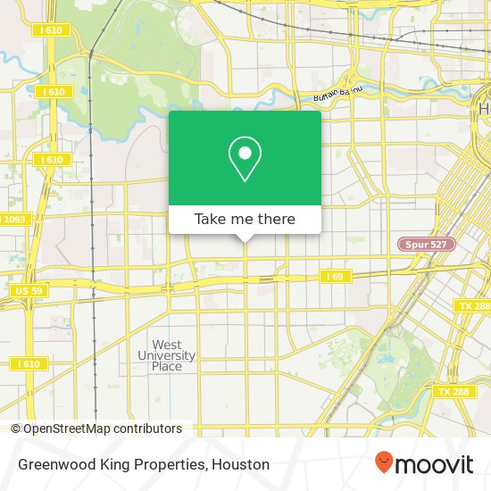 Mapa de Greenwood King Properties