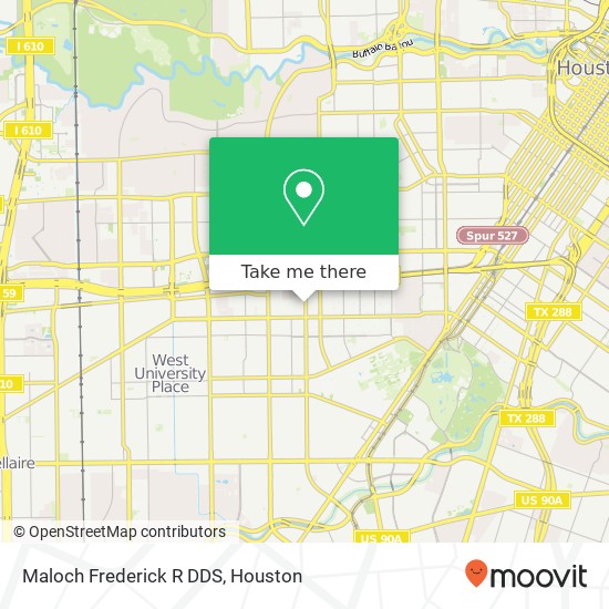 Maloch Frederick R DDS map