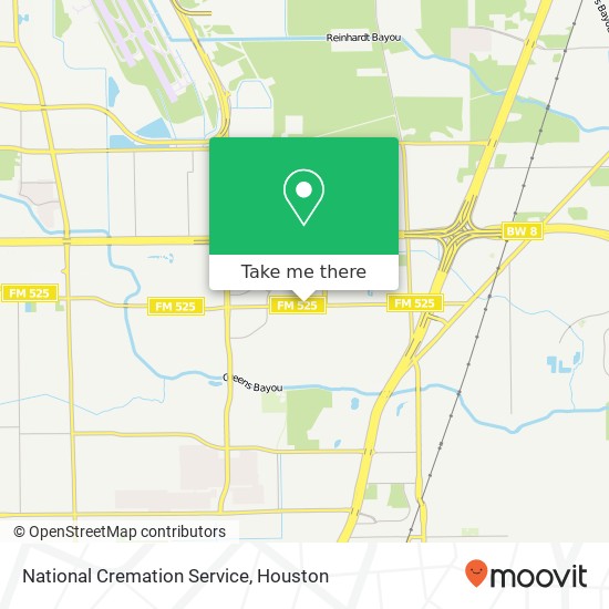 National Cremation Service map