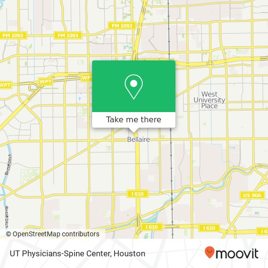 UT Physicians-Spine Center map