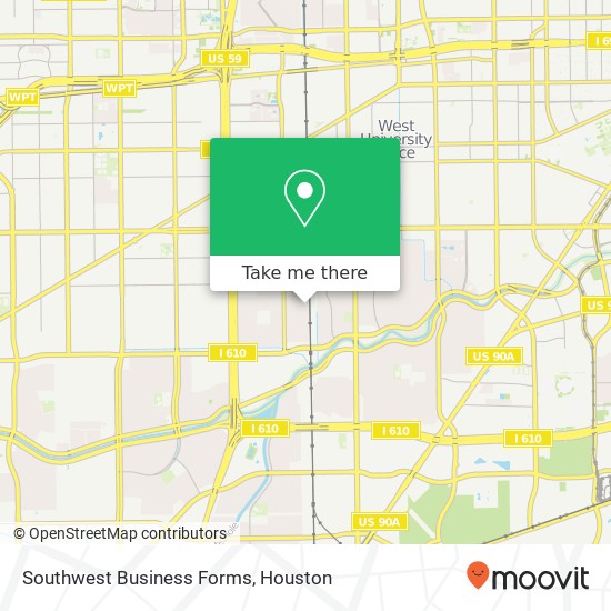 Mapa de Southwest Business Forms