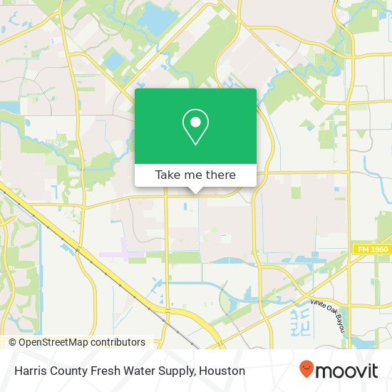 Mapa de Harris County Fresh Water Supply